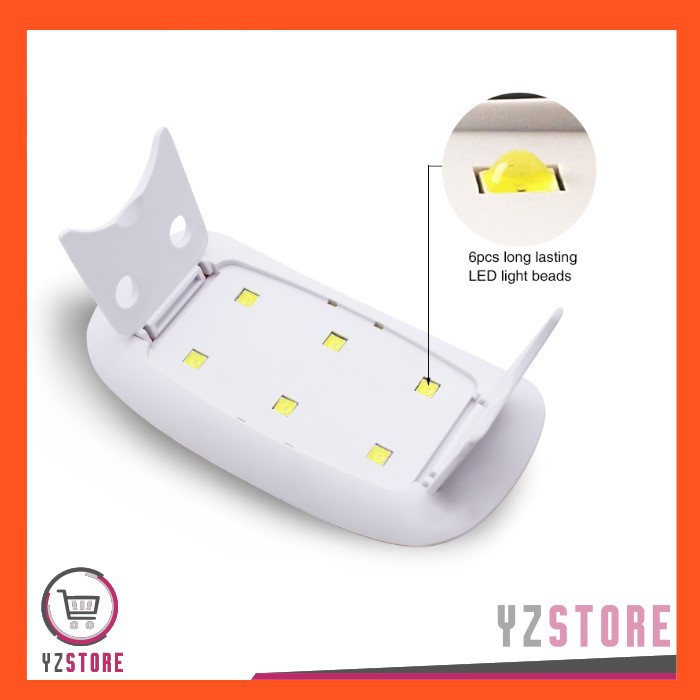 Pengering Kutek kuku Gel SunMini Nail Art Manicure Lampu LED UV Portable YZ48