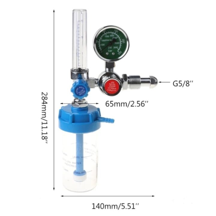 Regulator Tabung Oksigen O2 General Care Regulator