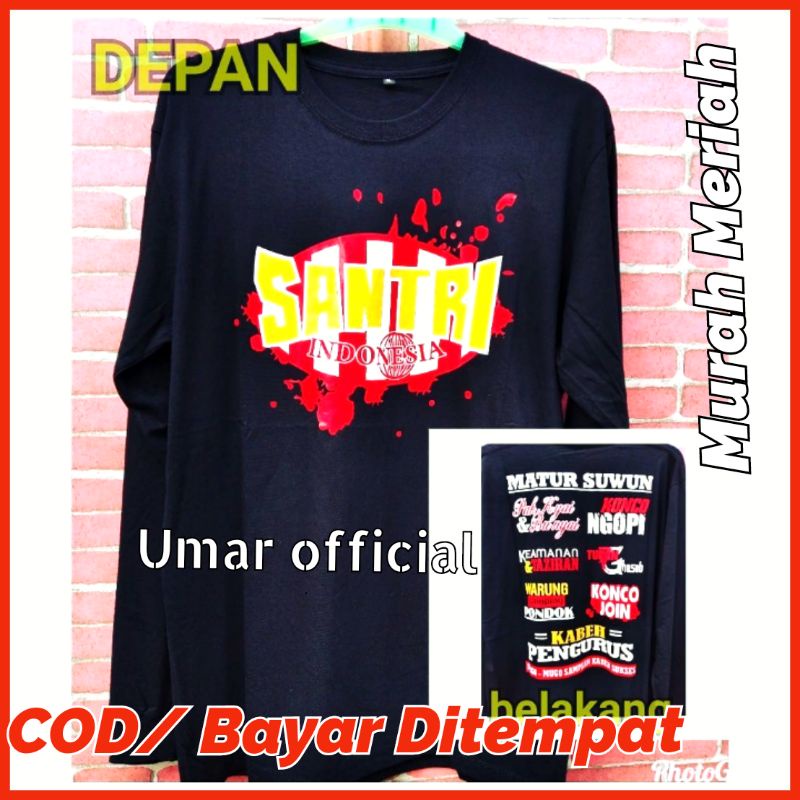 Kaos Santri Indonesia Mafia Sholawat Salafy Syekhermania Sarungan Distro Murah Keren Putra Putri Len