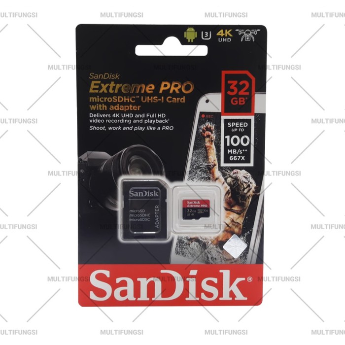 ORIGINAL SANDISK EXTREME PRO MICROSD 32GB 100MB/S - 32 GB MICROSDHC