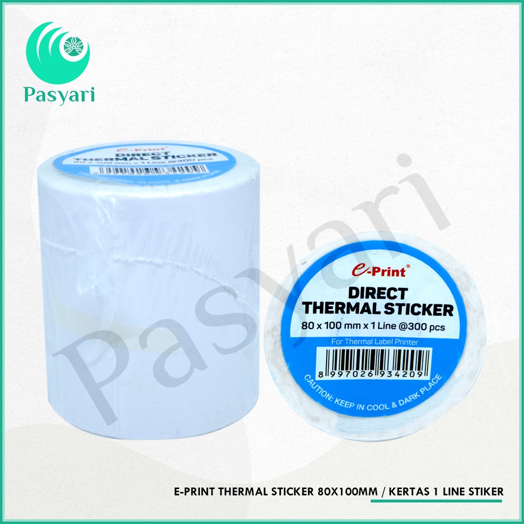 

E-Print Thermal Sticker 80x100mm / Kertas 1 line stiker