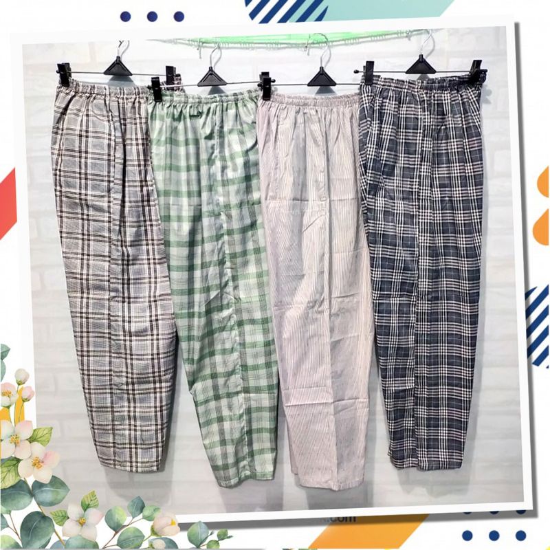 PILIH MOTIF!! Celana Panjang jumbo celana santai celana tidur katun Dewasa Jumbo Motif standar motif Celana panjang Pria/wanita dewasa