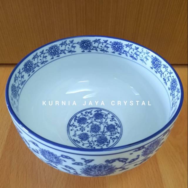 Mangkok Keramik Biru Putih/ Mangkuk Keramik Import/ Pajangan keramik biru putih