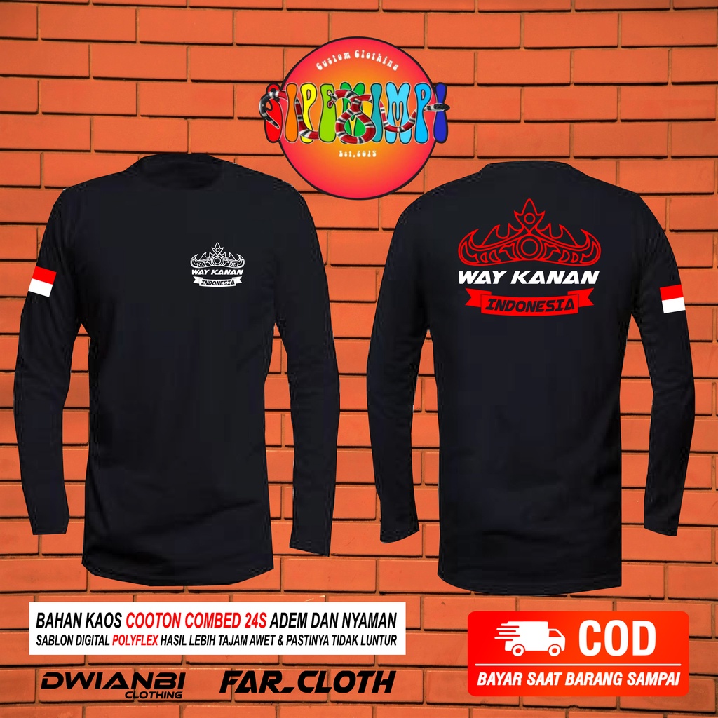 BAJU KAOS SIGER LAMPUNG//WAY KANAN//DISTRO PREMIUM