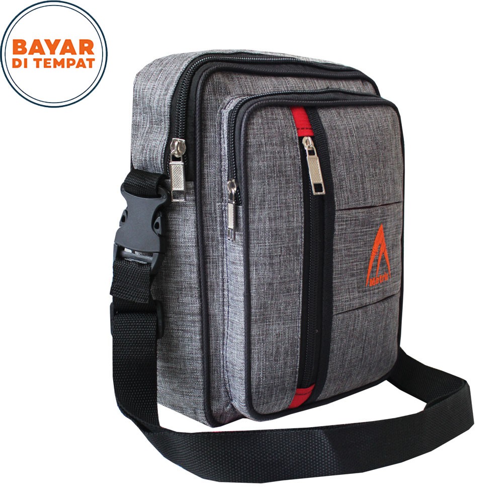 SHOPEE 6.6 SUPER SALE!! Tas Selempang Pria MS-300 Slingbag Outdoor Sporty Tas Slempang Gadget # Grey