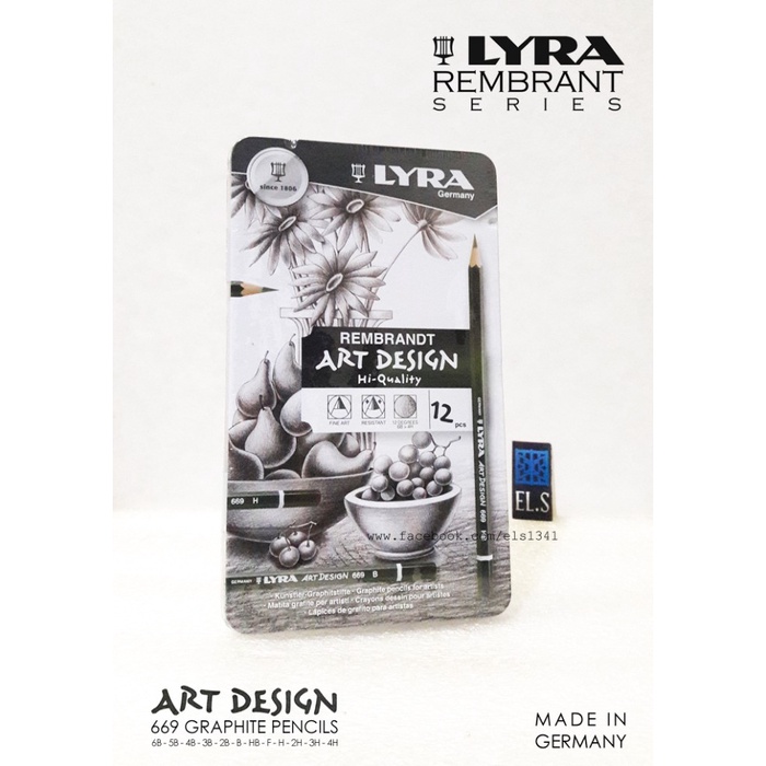 

WARNAPENSIL- LYRA REMBRANT 669 GRAPHITE PENCILS SET -PENSIL WARNA