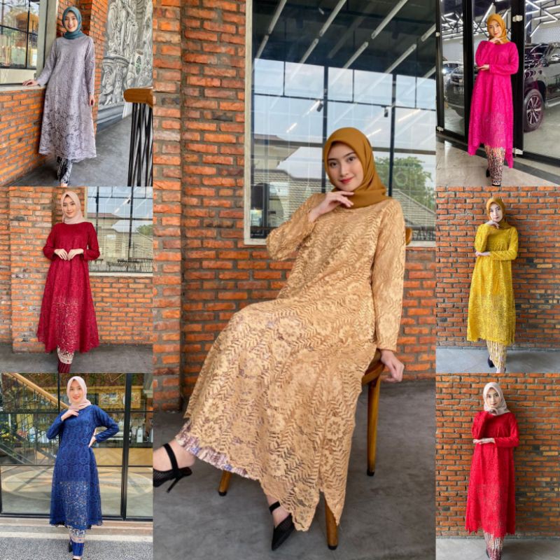 KEBAYA MODERN//LONG TUNIK BRUKAT//Kode PB