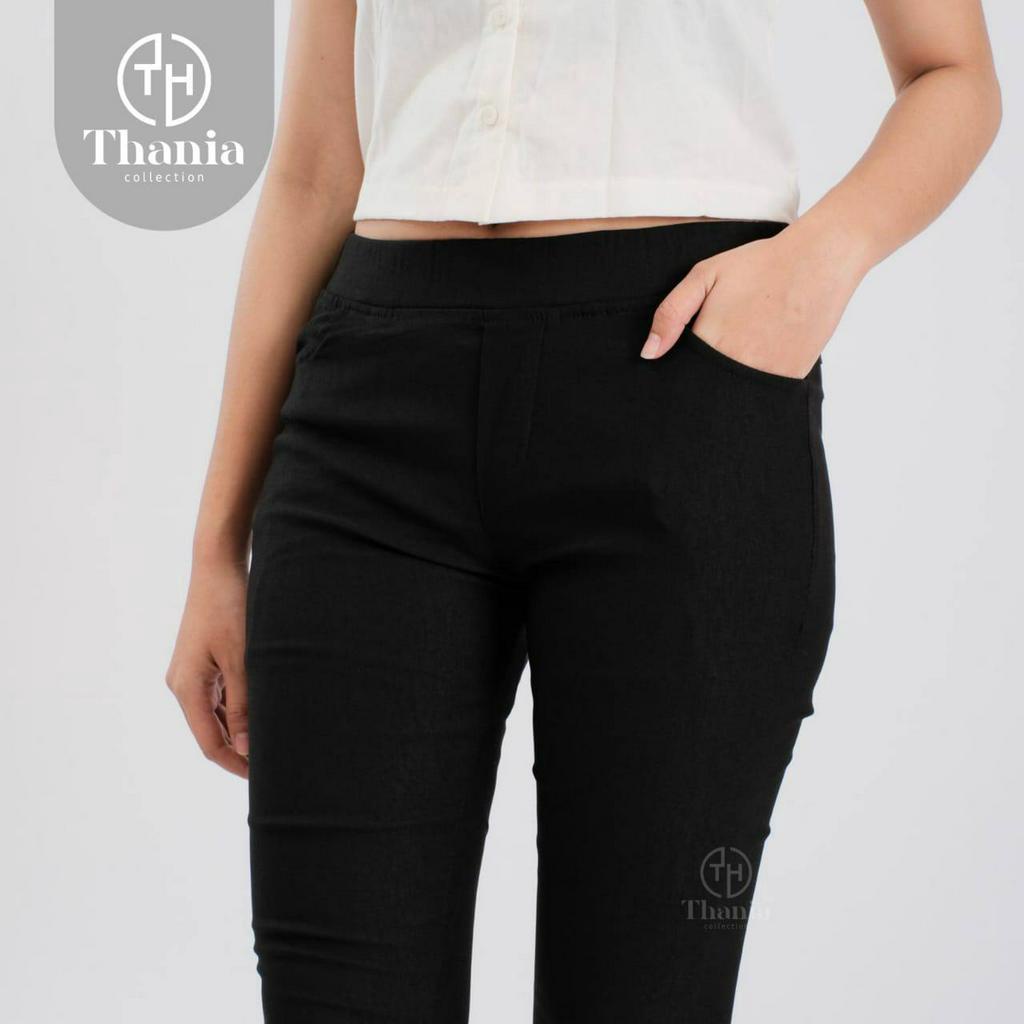 Elizabeth Pants Celana Chino Wanita Bahan Melar Elastis Celana Panjang Wanita Legging SoftJeans