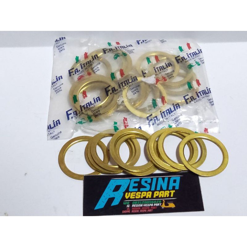ring tipis kuningan kopling kupling backplat vespa excel exclusive super sprint ORIGINAL