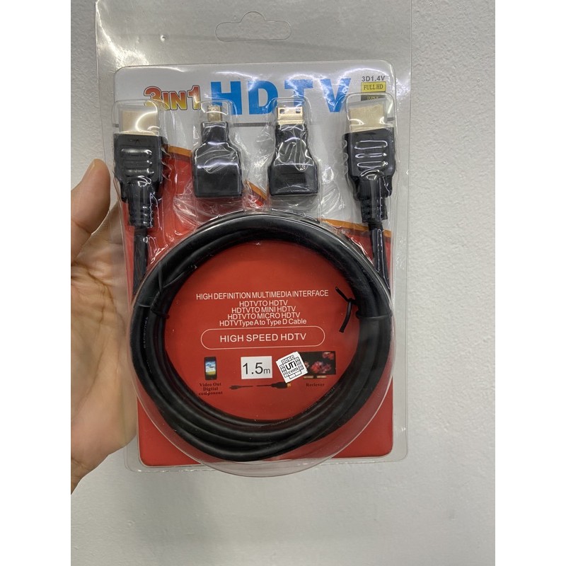 Kabel Hdmi 3 in 1-hdmi hdmi-mini hdmi-micro hdmi