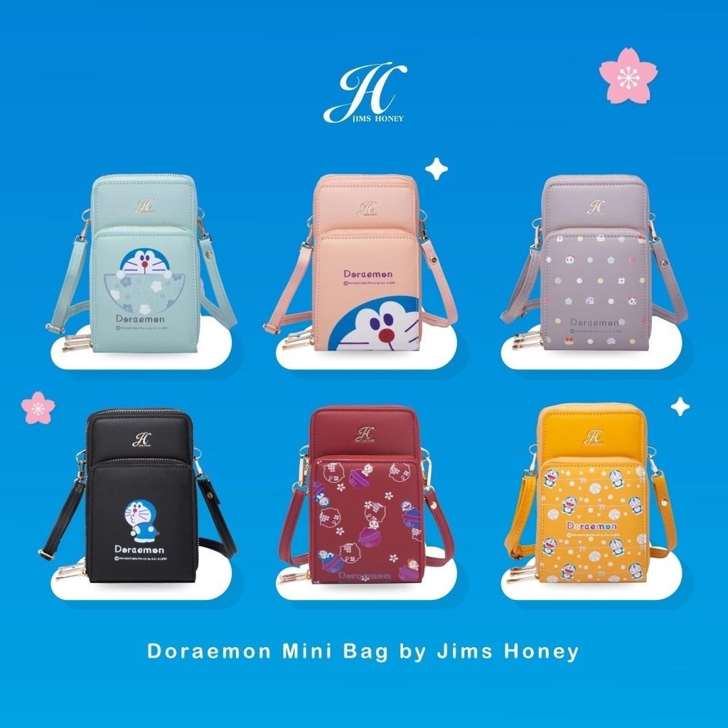 JIMS HONEY DORAEMON MINI BAG ORI TAS SELEMPANG HP WANITA FREE BOX