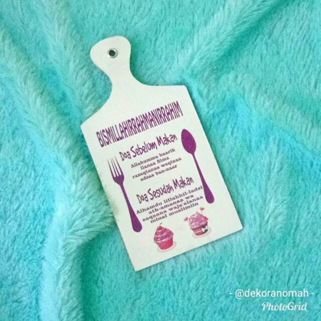 Pajangan Dinding SH09 Telenan Doa Sebelum Sesudah Makan