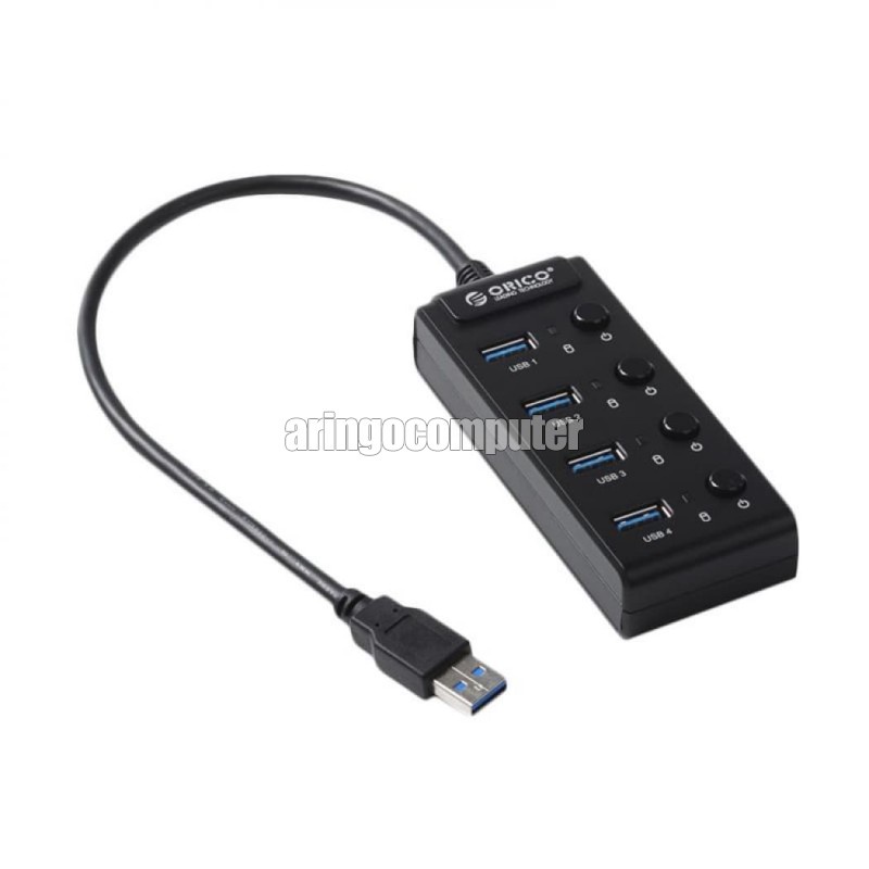 Accessories ORICO W9PH4 USB Hub 4 port USB 3.0 SAKLAR HITAM