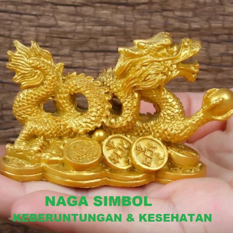 Ornamen Patung Naga Keberuntungan