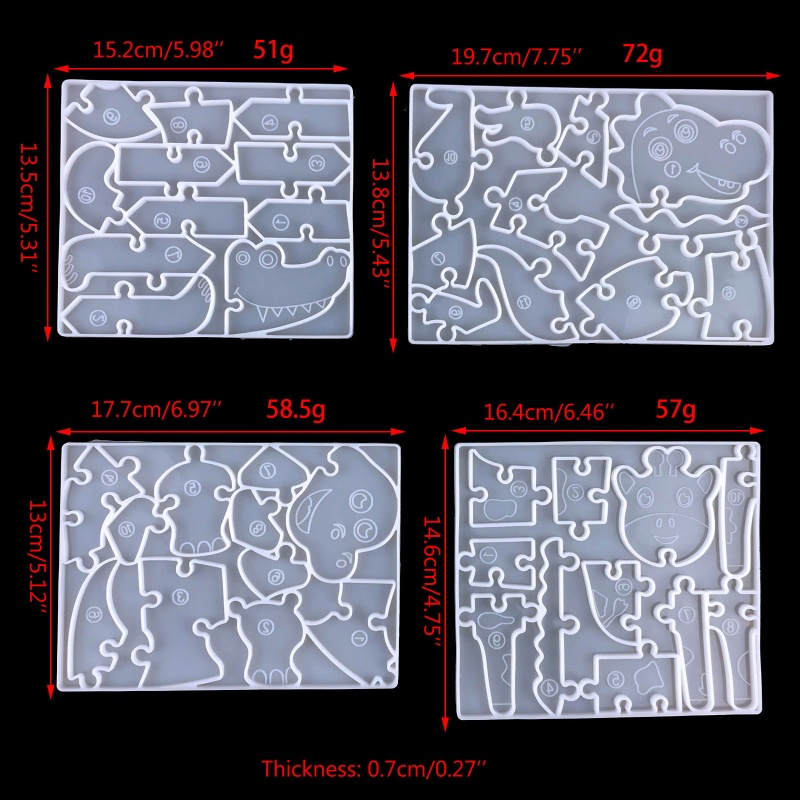 Siy Cetakan Resin DIY Bentuk Dinosaurus Bahan Silikon Untuk Kerajinan Tangan