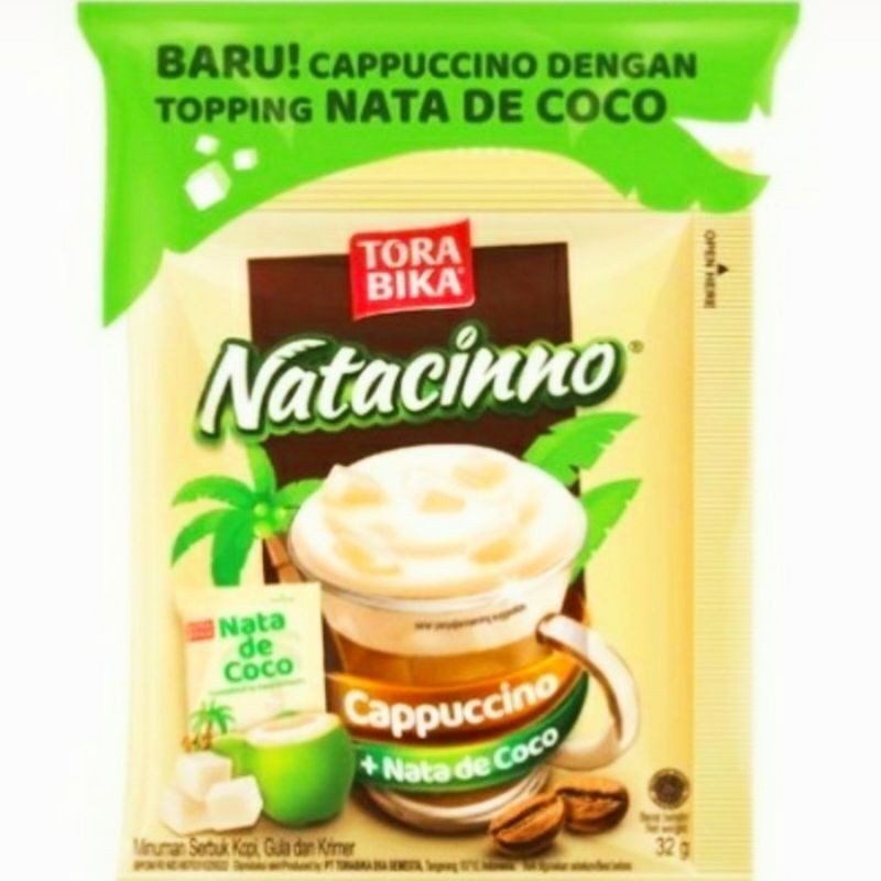 

Kopi Torabika Natacino 1 renceng 6 sachet @32 gr