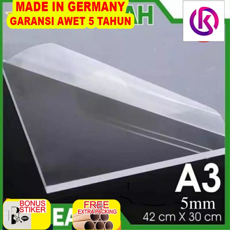 

Terlaris akrilik lembaran 5mm Bening Ukuran A3