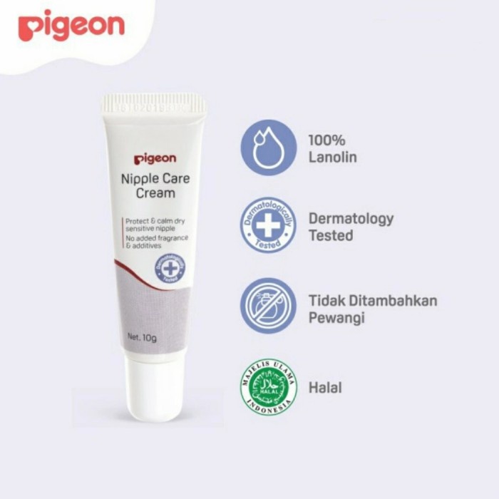 PIGEON Nipple Care Cream 10gr Krim Puting Ibu Menyusui Nipple Cream