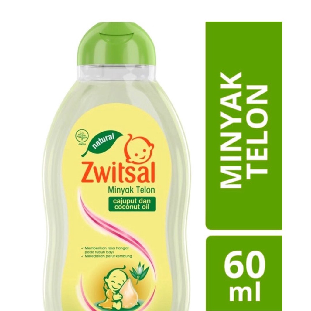 Zwitsal Baby Natural Minyak Telon 60ml 60 ml 100ml 100 ml / Minyak Telon Plus 100ml 100 ml