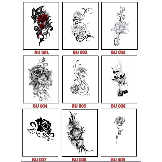 TATO TEMPORER TATTO TEMPORER STIKER TATTO STIKER TATO BUNGA