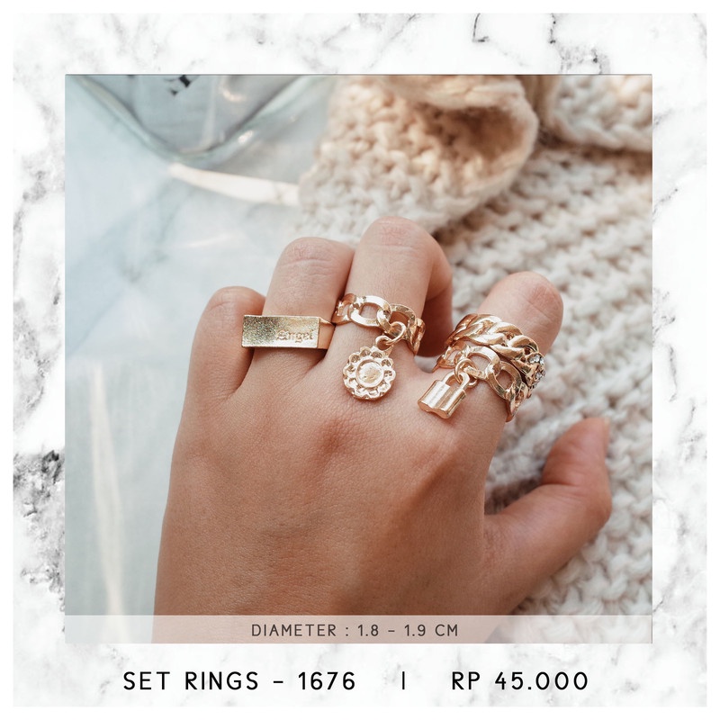 CINCIN / SET RING KOREA - 1676