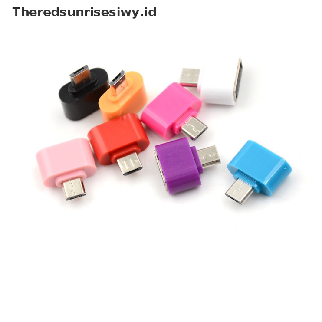 (Theredsunrisesiwy.Id) 3pcs Adapter Konverter Otg Micro Usb Male Ke Usb 2.0 Untuk Handphone Android / Tablet