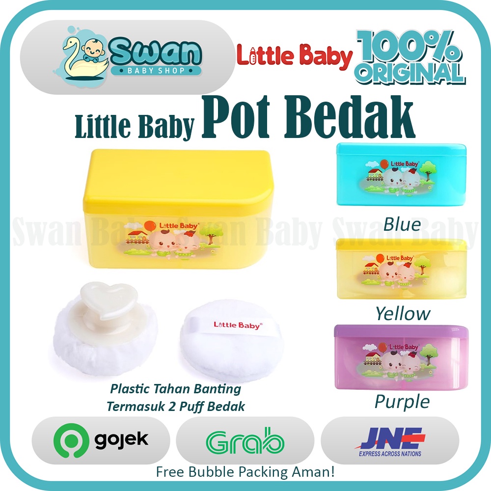 Little Baby Tempat Bedak Oval -2 Puff