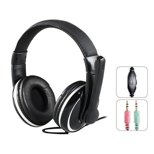 Headset gaming ovleng wired 3.5mm audio microphone stereo bass for pc laptop X7 - Headphone x-7