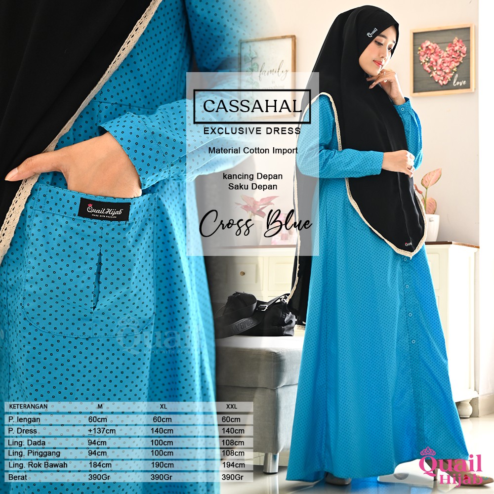 Gamis Cassahal ORI by Quail Hijab