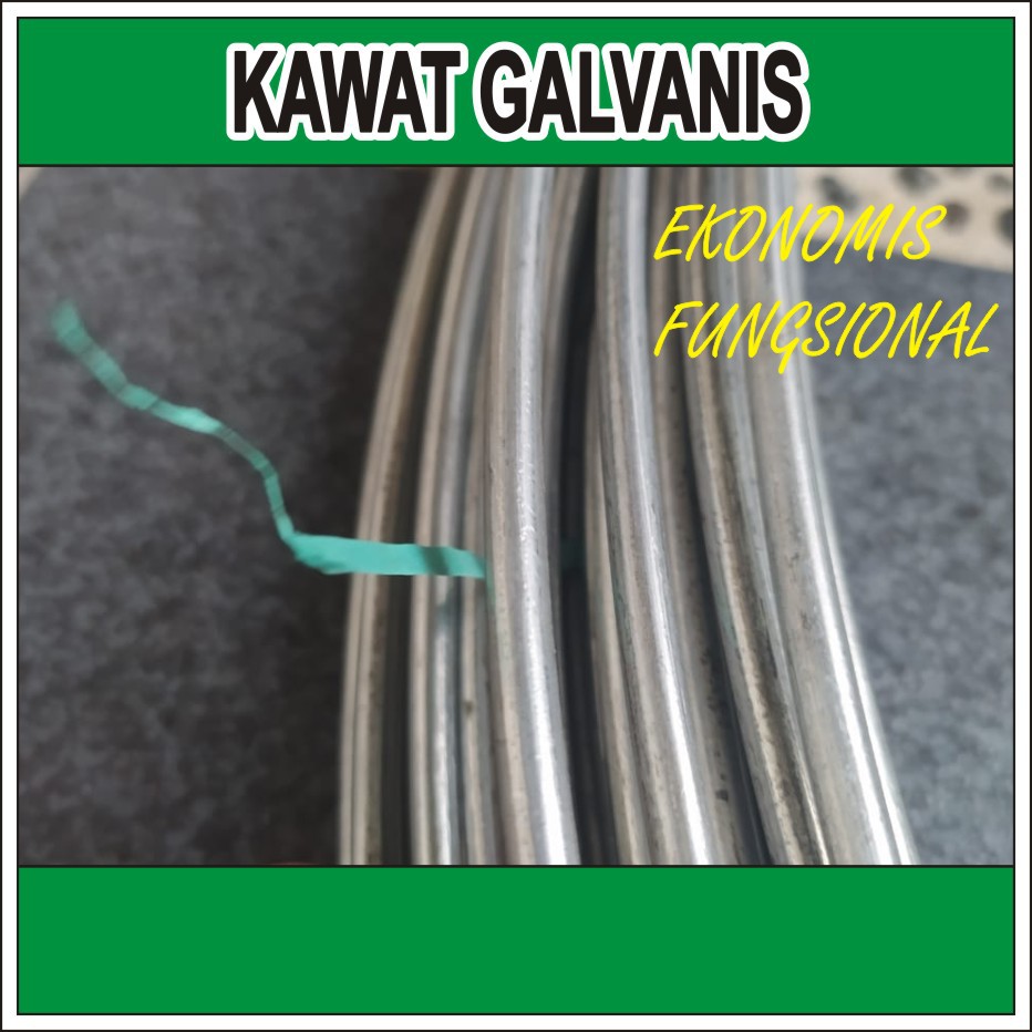 EKONOMIS KAWAT GALVANIS 5MM panjang 3 METER