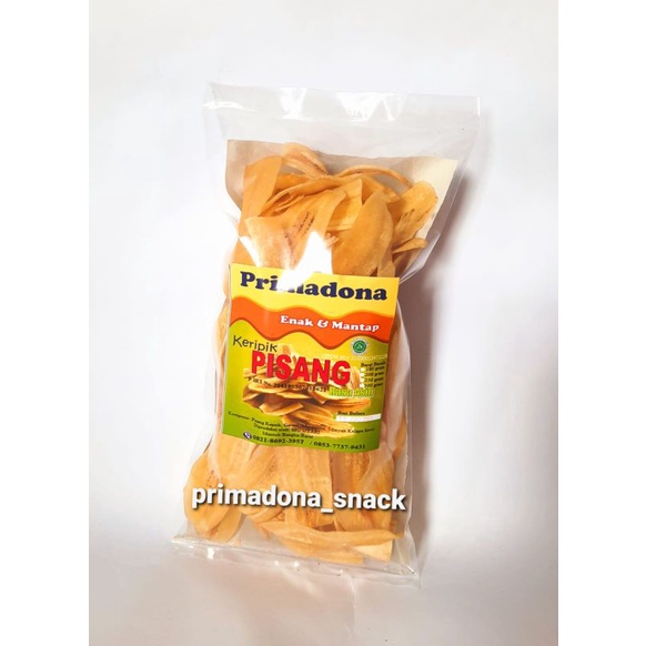 

Primadona snack keripik pisang rasa asin