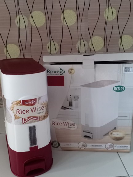 Rovega Tempat Beras Super Rice Box Rice Container Rice Wise 15kg