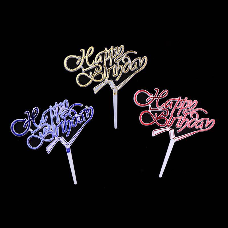 PartyHouse.Medan Mini Cake Topper Happy Birthday