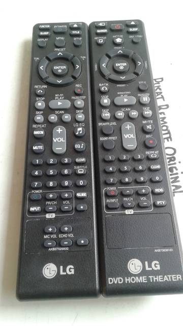 REMOTE REMOT DVD HOME THEATER LG ORIGINAL ASLI AKB SERIES