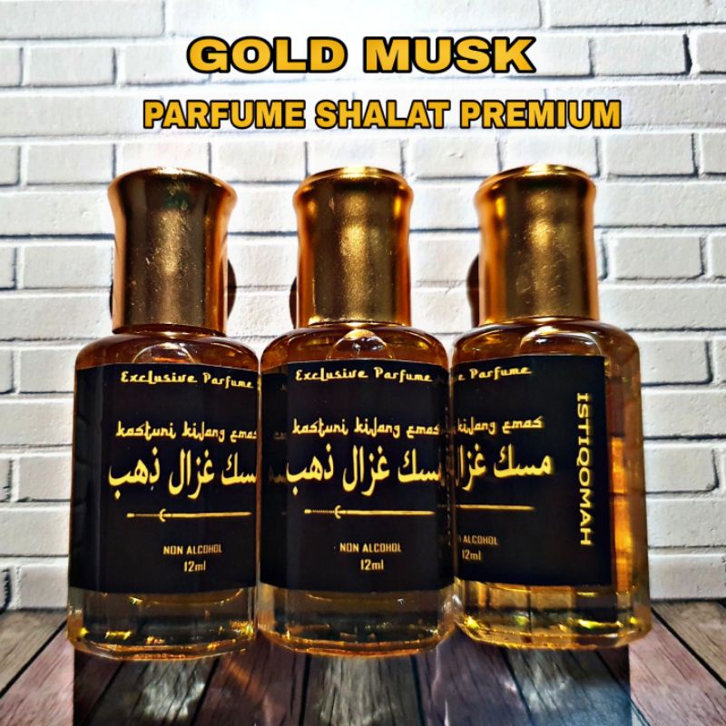 (( NO 1 TERBAIK !! )) Parfum Original KASTURI KIJANG GOLD ORIGINAL 12ml ISTIQOMAH