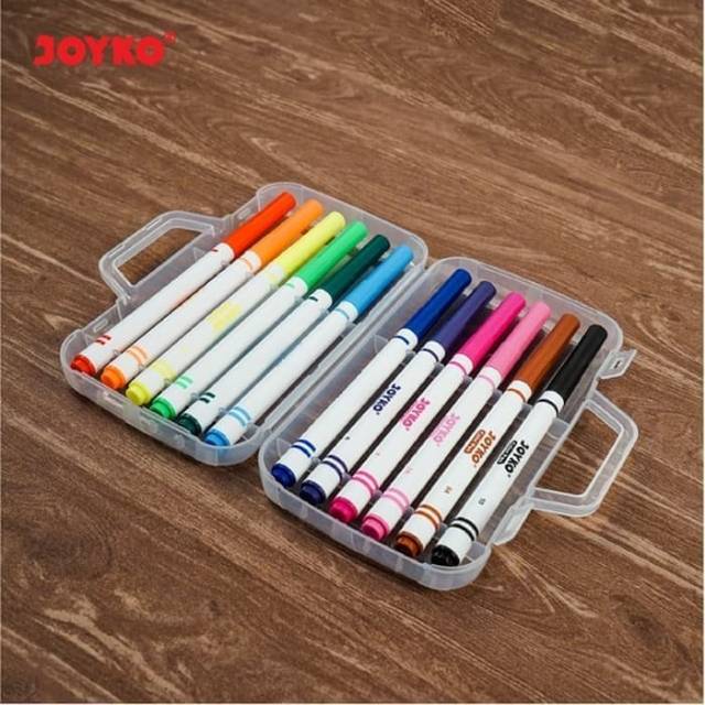 Joyko CLP 04 Spidol bs dicuci Washable Pen Warna 12 Colors ≠ crayola