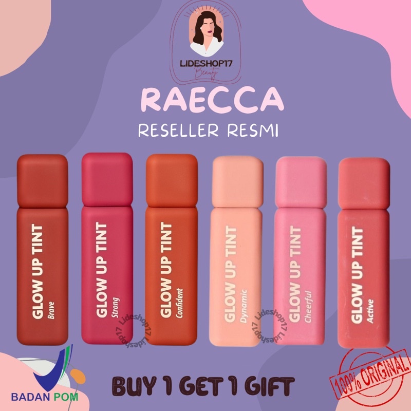 [PARTNER RESMI] GLOW IT UP TINT BY RAECCA / LIP TINT RAECCA