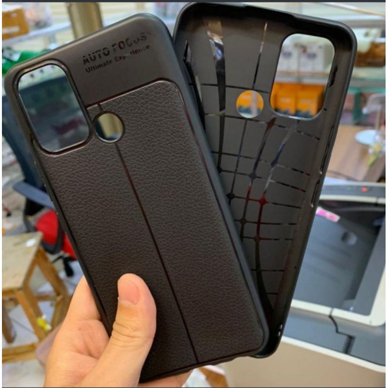 Realme 7i / C17 New Auto focus Carbon Leather Case