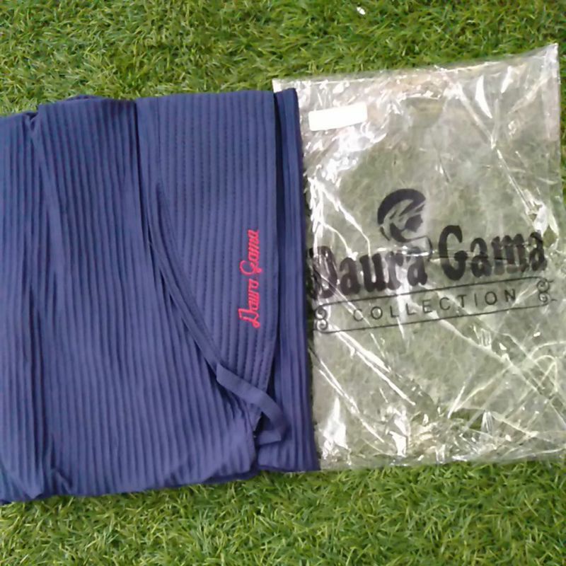 Jilbab Instan Hijab Bergo Jersey Balerina Pad Tali Plisket Lidi FULL ori DauraGama-Navy