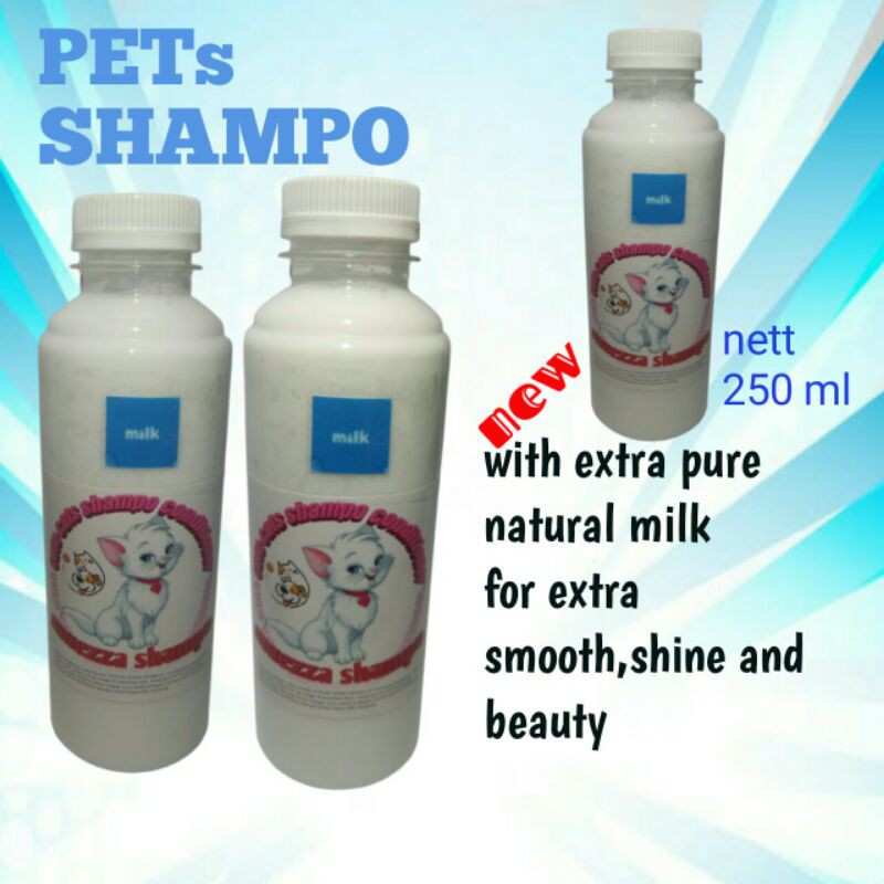 ‌shampo SUSU 250 ml sampo untuk kucing anjing sugar glider musang kelinci sampoo muezza anti kutu jamur tick flea remover rontok sampho impor murah star seller import penumbuh bulu tebal pemutih halus lebat degreaser terbaik terlaris diskon