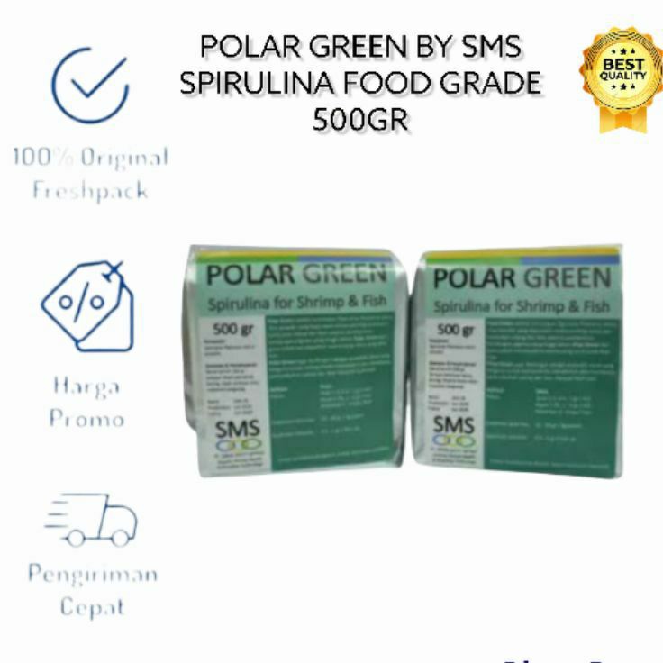 POLAR GREEN 500 GRAM / SPIRULINA POLAR GREEN / SPIRULINA POWDER 500 GR