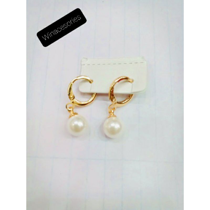 Anting Xuping, anting mutiara simple