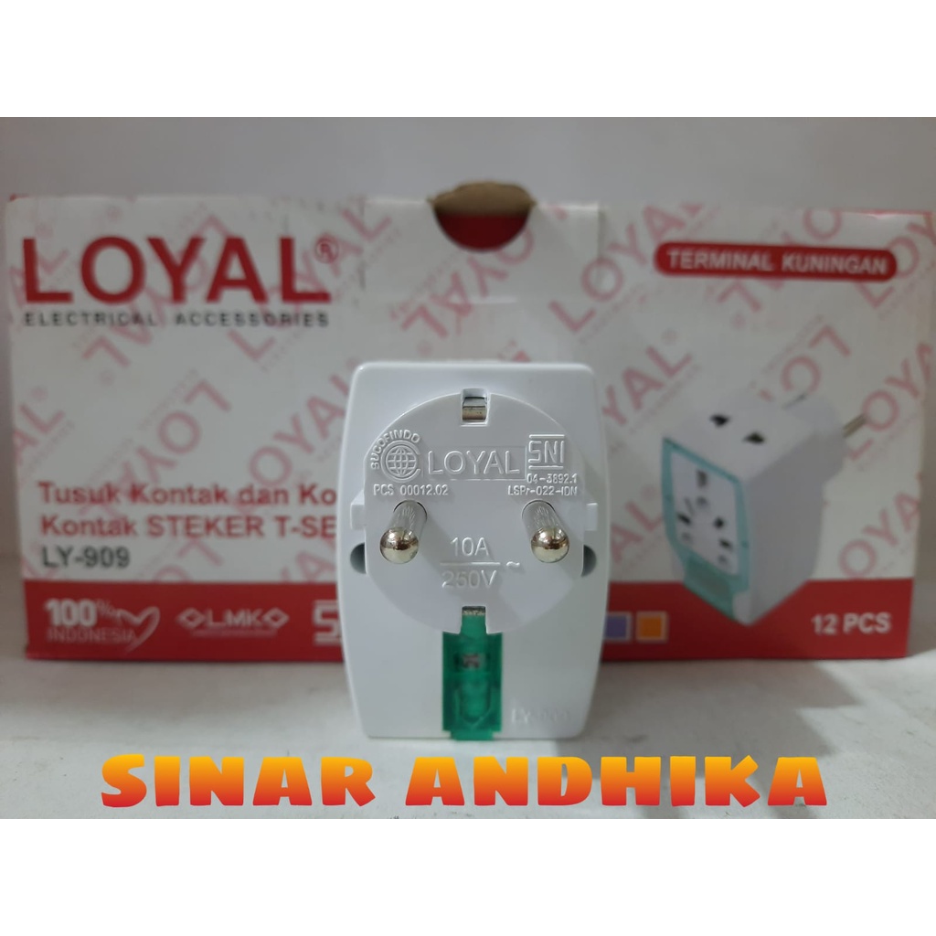 STEKER T UNIVERSAL + STRIP LAMPU LOYAL LY-909