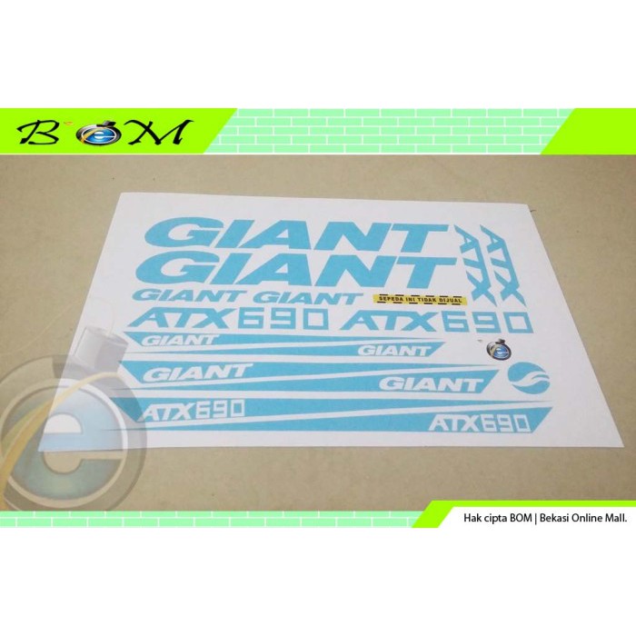 striping stiker decal transparan sepeda giant atx690 fullset tosca