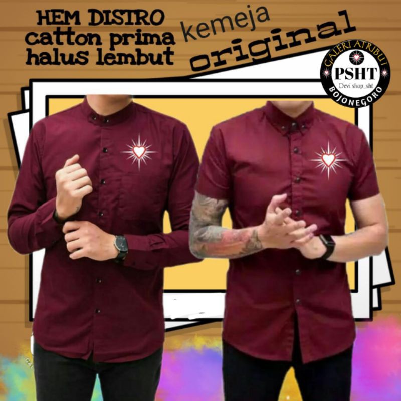 Baju Hem psht lengan pendek&panjang