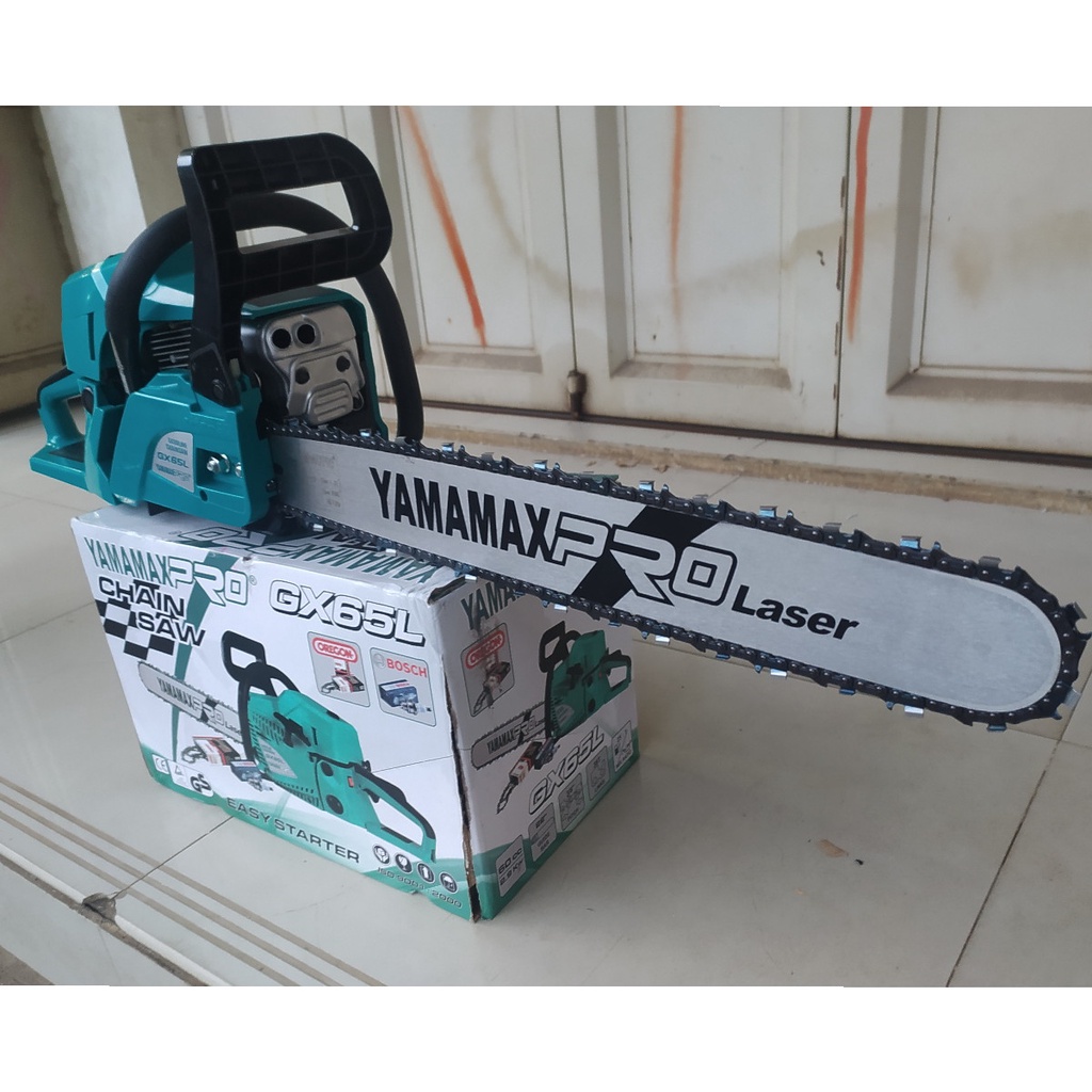 PROMO RAMADHAN !!!! Gergaji Mesin Senso Bensin Chainsaw Mini Potong Kayu Bar 22 inch JLD tools YUKIDO