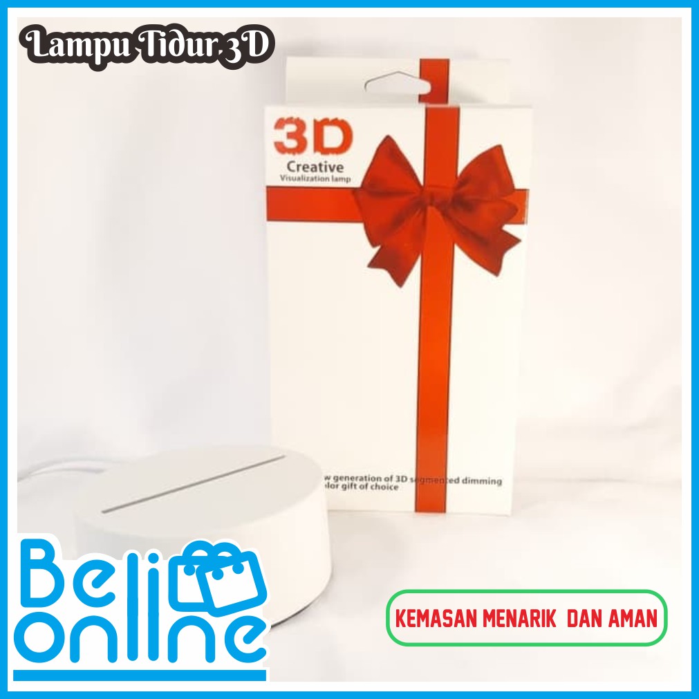 Lampu Tidur 3D Karakter / Lampu Hias Tidur Led / Lampu Dekorasi Lafadz Allah - Boneka - Menara - dll