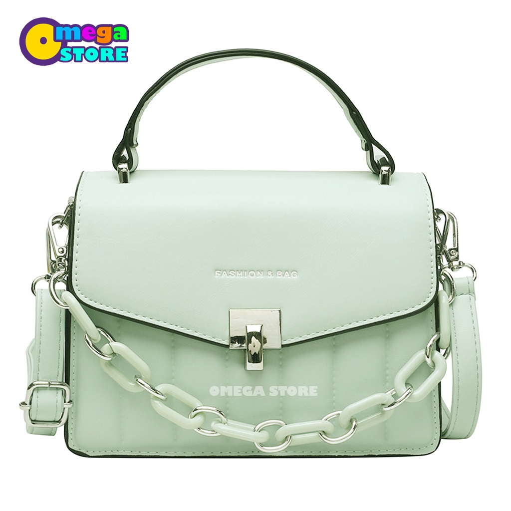 Hand Bag Wanita Fashion Korea Kekinian Shoulder Bag Tas Slempang Cewek Bahan Premium - 180