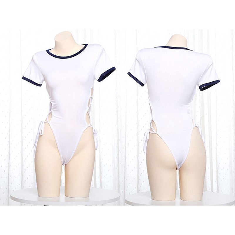 Lingerie Seksi Cosplay Baju Renang Bikini Swimwear Seragam Sailor Tali Samping