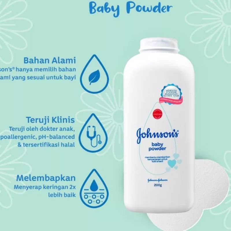 Johnsons Baby Powder Regular / Johnson bedak putih